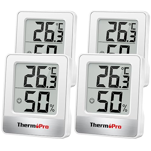 ThermoPro TP49W-4 digitales Mini Thermo-Hygrometer Thermometer