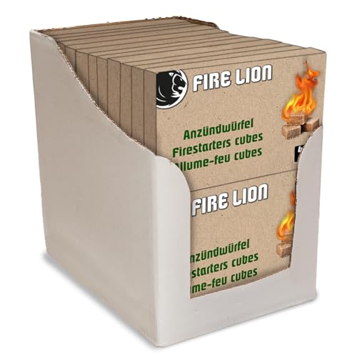 FIRE LION 24 Anzündplatten Anzünder für Kamin