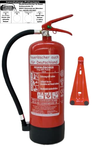 Brandengel Feuerlöscher 6kg ABC Pulverlöscher mit Manometer