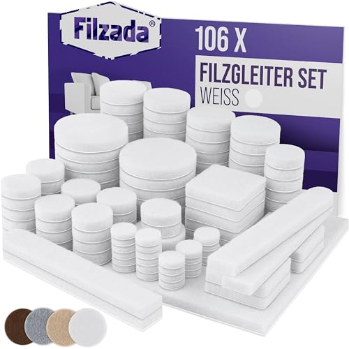 Filzada Filzgleiter Selbstklebend Set 106 Stück