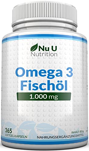 Nu U Nutrition Omega 3 Fischöl 1000mg (Nu U 100)