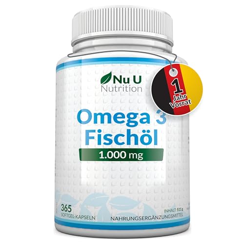 Nu U Nutrition Omega 3 Fischöl 1000mg