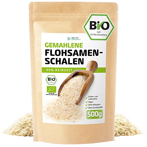 D&O Nature Products Flohsamenschalen Gemahlen Bio 500g