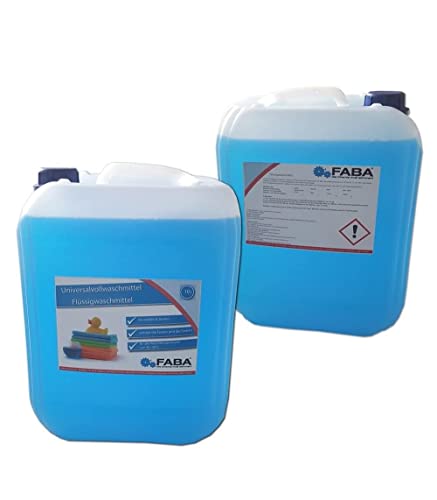 FABA Flüssigwaschmittel Vollwaschmittel 2x10 L blau