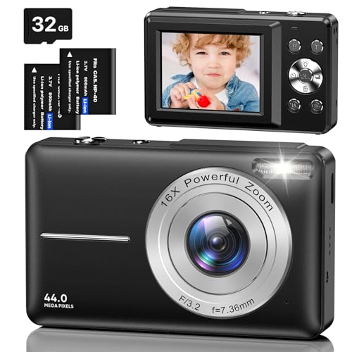 AOREGRE Digitalkamera Fotokamera mit 32GB Karte