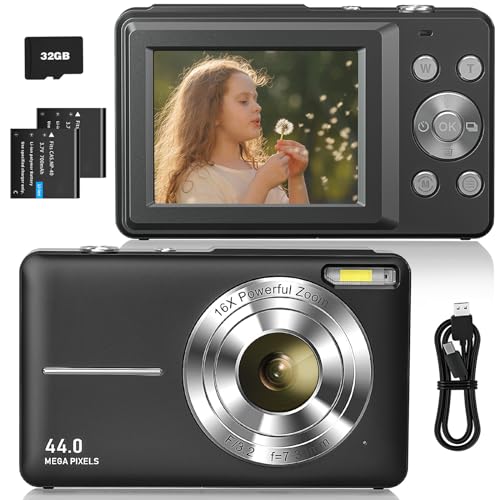 Sevenat Digitalkamera Fotokamera FHD 1080P 44MP