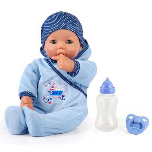 Bayer Design 94683AA -Funktionspuppe Hello Baby Boy mit Zubehör