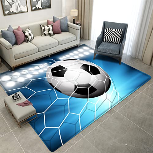 PEIHUODAN Sportlicher 3D Teppich Für Wohnzimmer