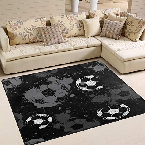 Use7 Teppich, abstrakter Fußball