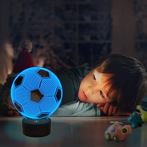 Fußballlampe im Bild: FULLOSUN Kinder Nachtlicht Fußba...
