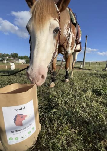 Futtermittel für Pferd im Bild: myvial Bio Pferdehanf