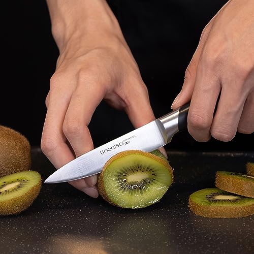 Gemüsemesser im Bild: linoroso Gemüsemesser 9cm Schälmesser Scharfe Obstmesser