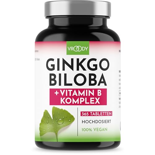 VROODY Vegan Ginkgo Biloba Extrakt hochdosiert