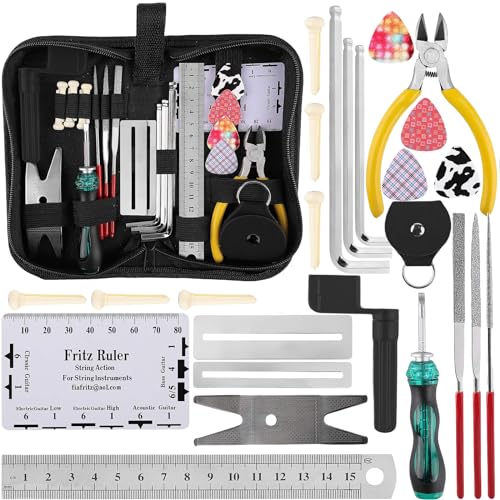 HOMURY 26Stk Gitarre Reparatur Werkzeug Set: