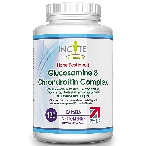 Incite Nutrition Hochwirksamer Glucosamin- und Chondroitin