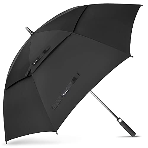 NINEMAX Regenschirm Groß Sturmfest,Golf Stockschirm