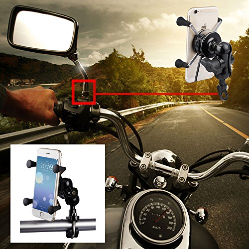 GPS-Handy im Bild: BlueFire Motorrad Handyhalterung