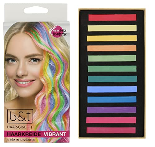b&t Haarkreide Set Vibrant 12 Farben