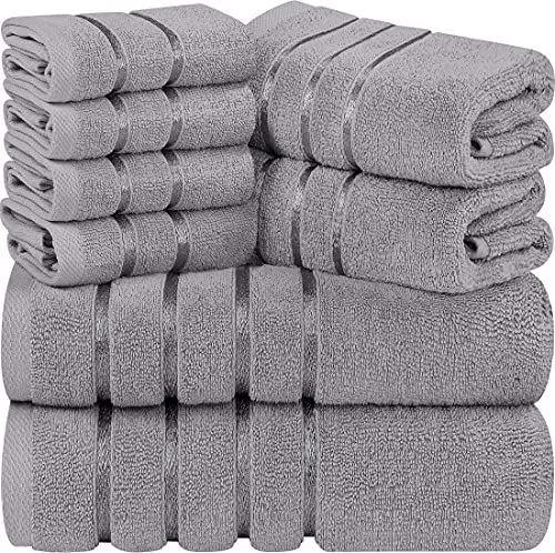 Utopia Towels 8er-Pack Handtuch-Set mit Aufhängeschlaufe aus 97%