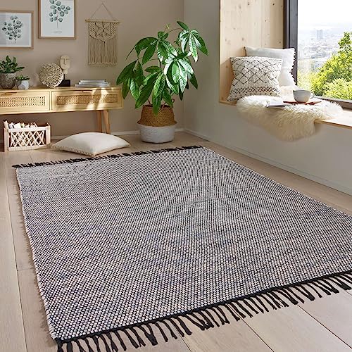 Taracarpet Handwebteppich Borkum Teppich fürs Wohnzimmer
