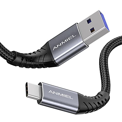ANMIEL USB-C Kabel,1M 3.1A Schnellladung und 5Gbps