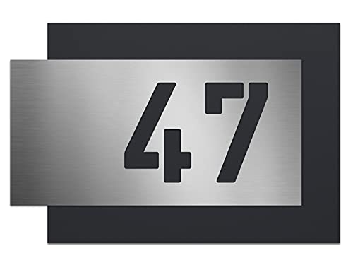 AlbersDesign individuelle Edelstahl-Hausnummer