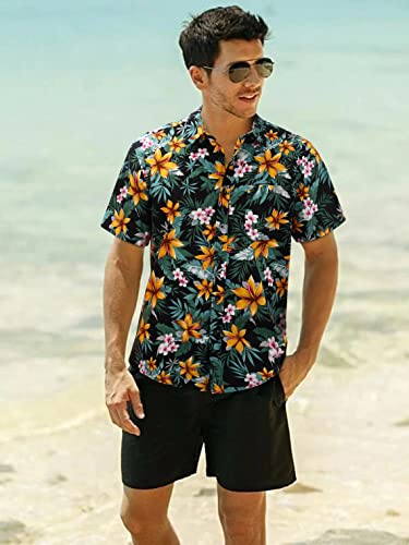 Hawaiihemd im Bild: HISDERN Herren Funky Hawaiihemd