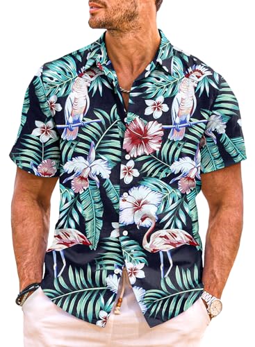 Meilicloth Hawaii Hemd Männer Funky Hawaiihemd