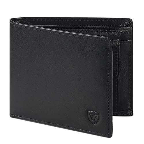 WONSEFOO Geldbörse Leder mit RFID Schutz