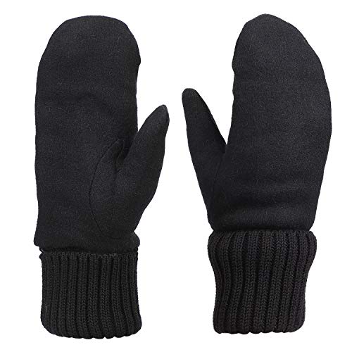 ITODA Fäustlinge Winter Handschuhe Wolle Winterhandschuhe