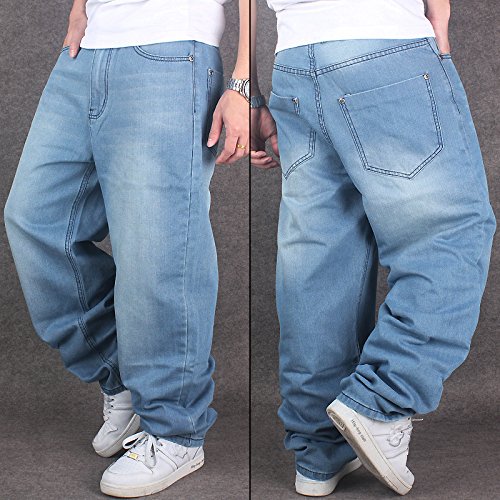 Herren Loose Fit Jeans im Bild: CYSTYLE Herren Jeanshose Baggy Jeans Denim