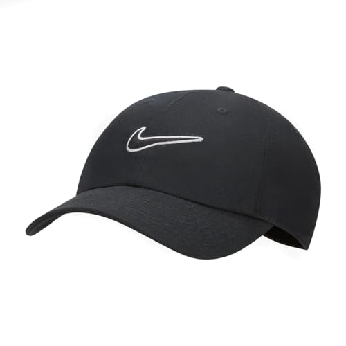 Nike Club Swoosh Cap (DE/NL/SE/PL, Alphanumerisch, M, L, schwarz)