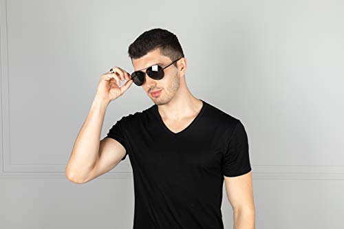 Herren Pilotenbrille im Bild: VVA Sonnenbrille Herren Damen Polarisiert Sonnenbrille