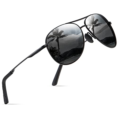 wearPro Sonnenbrille-Herren-Damen-Polarisiert Premium Metallrahmen Sonnenbrillen Unisex