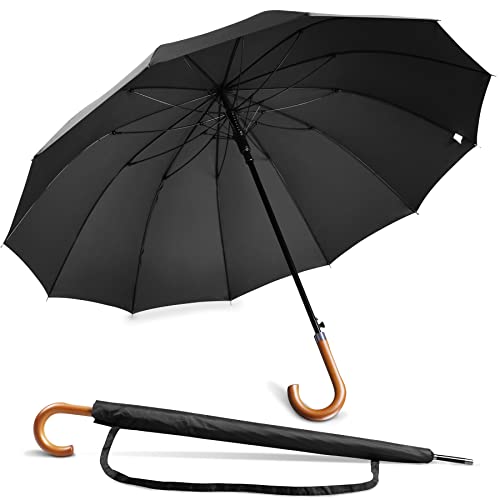 NINEMAX Regenschirm Groß Sturmfest