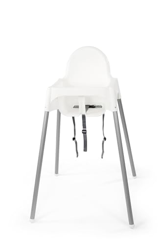 IKEA ANTILOP Kinderstuhl mit Sitzgurt; in weiß