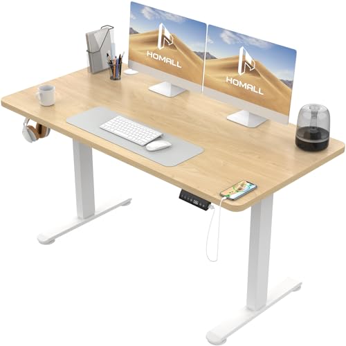 Homall 140x70 cm Höhenverstellbarer Elektrisch Schreibtisch