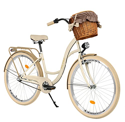 Milord Komfort Fahrrad mit Weidenkorb