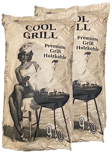 H-O Cool Grill Premium Grill Holzkohle 18kg (2x9kg)