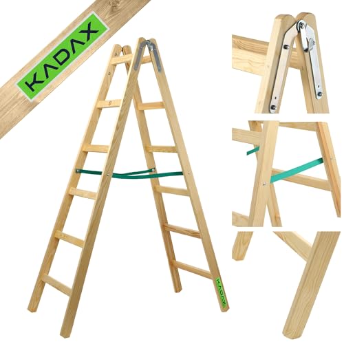 KADAX Holzleiter, Bockleiter bis 150 kg