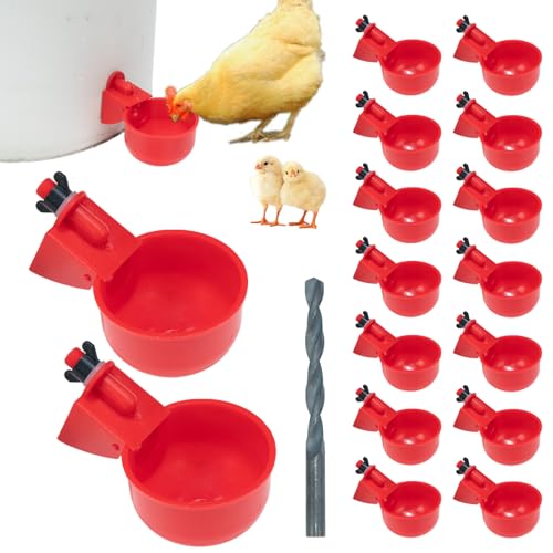 TXZWJZ Packung mit 16 automatischen Hühnertränken