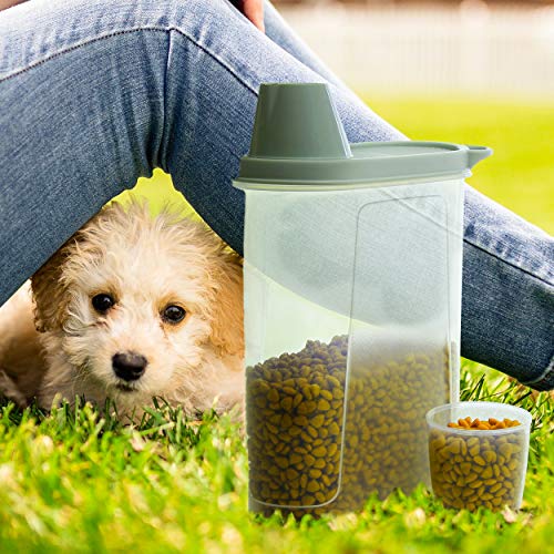 Hunde Futterdose im Bild: Citylife 2er-Pack Luftdichte Hundefutter Vorratsbehälter Wasserdichter