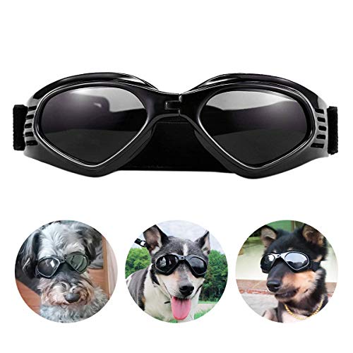 PEDOMUS Hunde Sonnenbrille Verstellbarer Riemen für UV