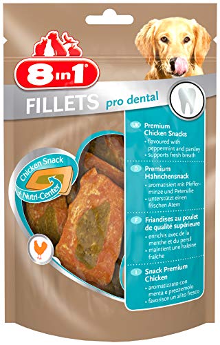 8in1 Fillets Pro Dental Hunde-Snack mit Hähnchen