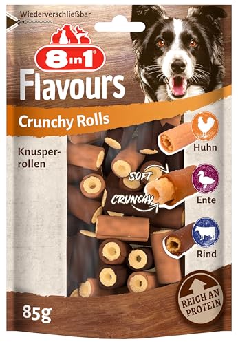 8in1 Flavours Crunchy Rolls Hunde-Snacks