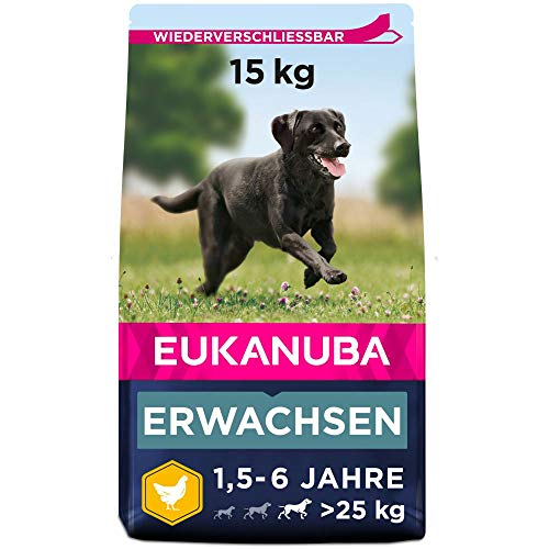 Eukanuba Hundefutter mit frischem Huhn für große Rassen