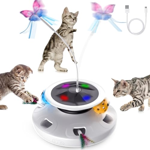 PUHOHUN 3 in 1 Katzenspielzeug Elektrisch