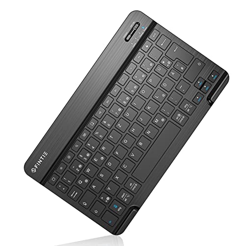 Fintie Ultradünn Bluetooth Tastatur mit deutschem Layout