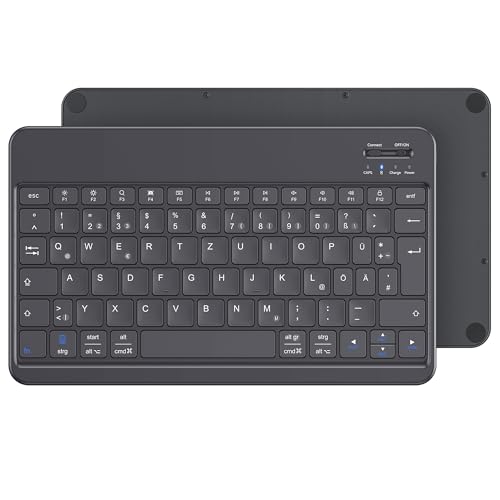 Emetok Deutsche Bluetooth Tastatur für iPad Air/iPad Pro