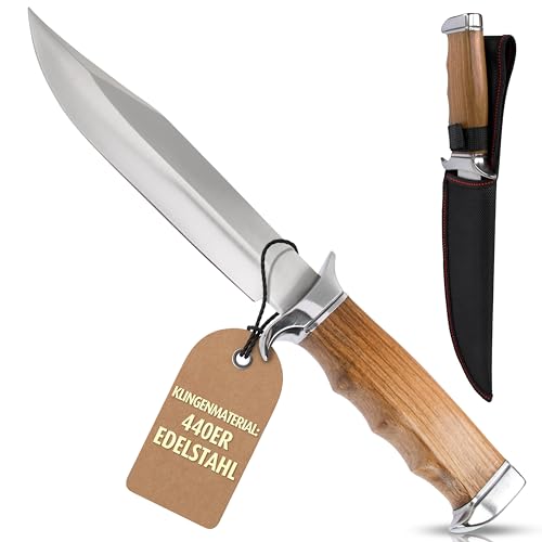 VIKING GEAR Outdoor Messer feststehende Klinge mit 440 Stahl